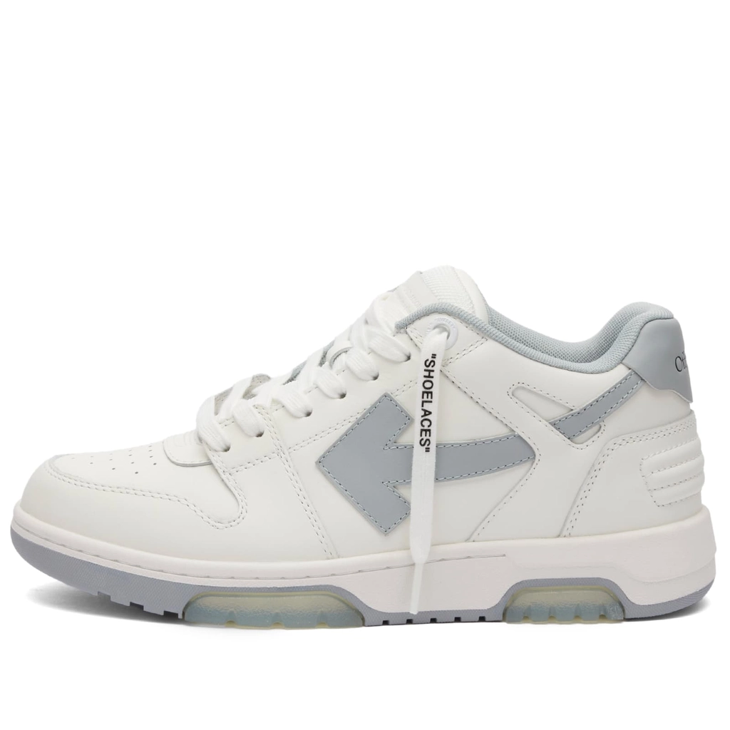 Off White Men's Out Of Office Leather Sneaker White/Grey